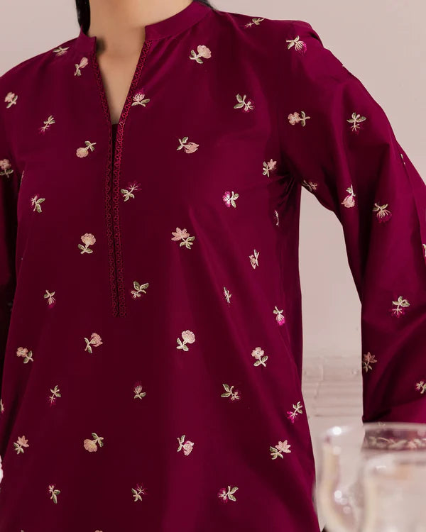 Pink Floral Digital Print 2pc