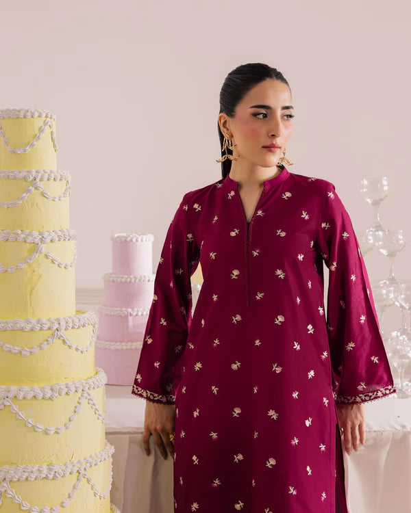 Pink Floral Digital Print 2pc