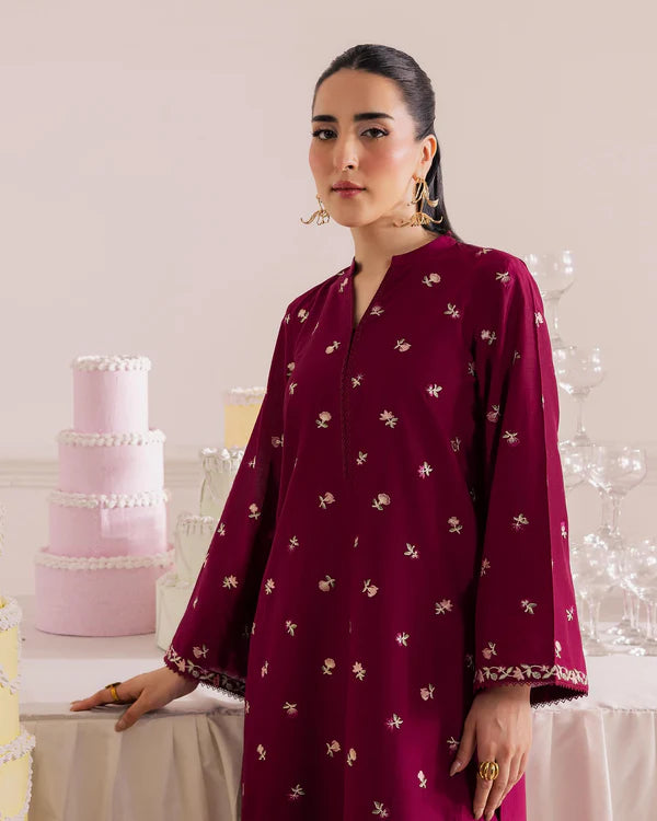 Pink Floral Digital Print 2pc