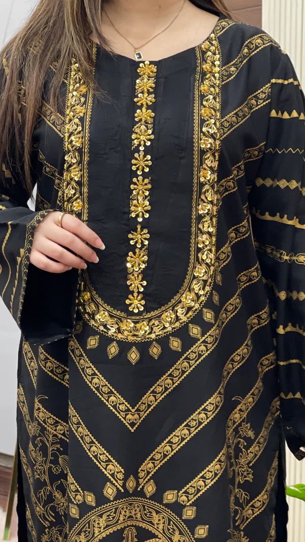 Saadgi Handwork Neck 2pc