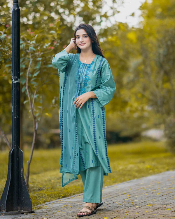 Zeenat Emb 3pc