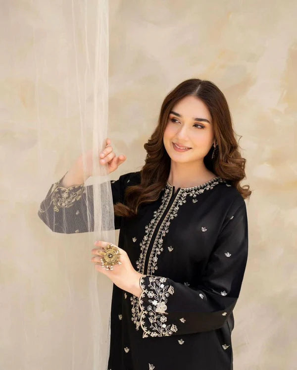 Black Gulab Emb 2pc