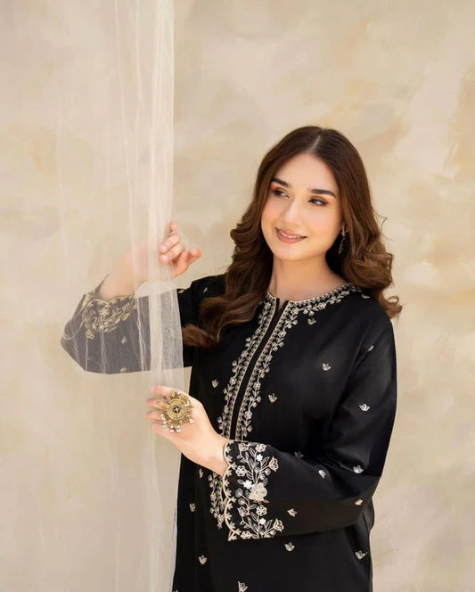 Black Gulab Emb 2pc